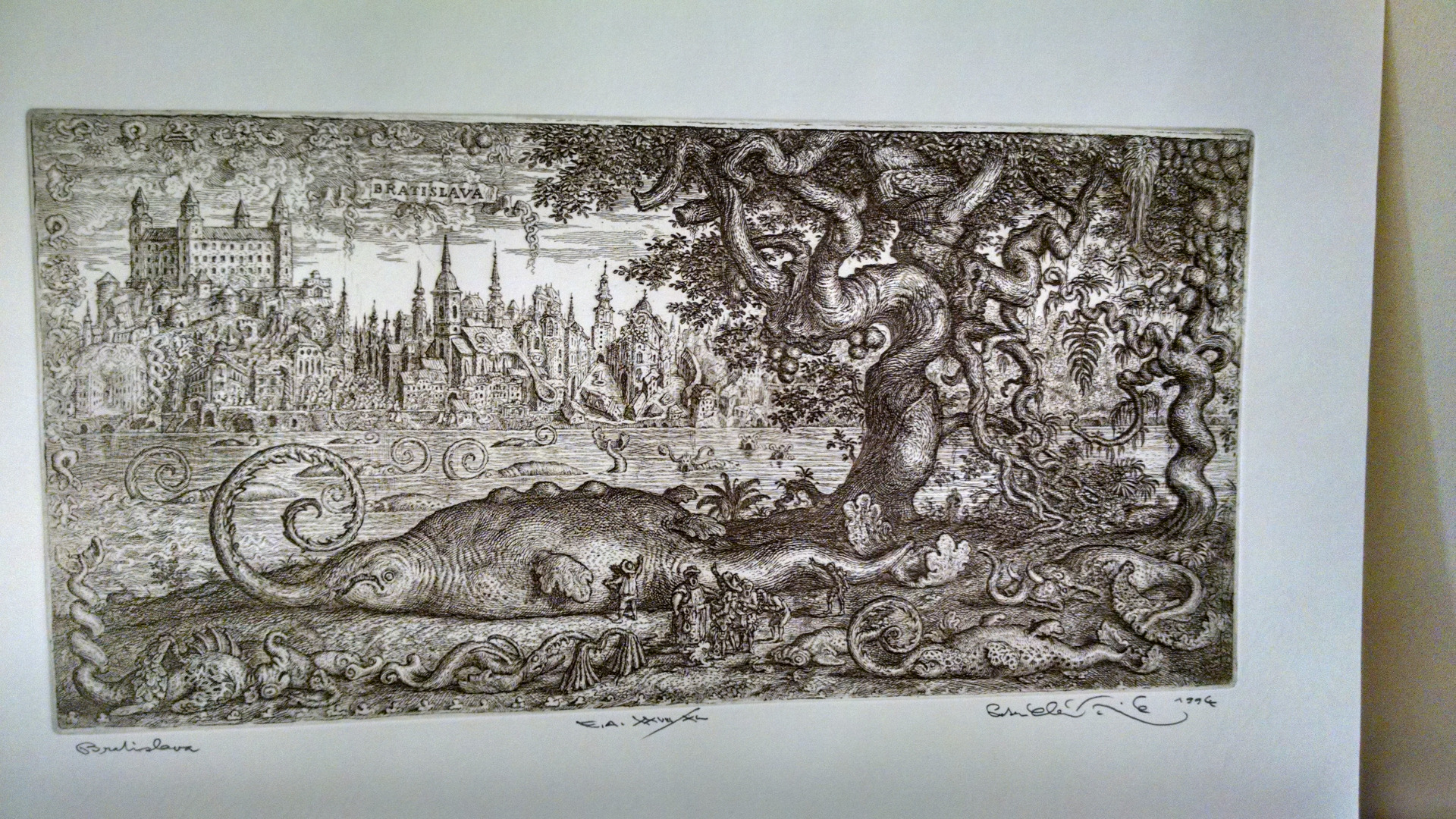 Bratislavská príšera ceruzkou umelca